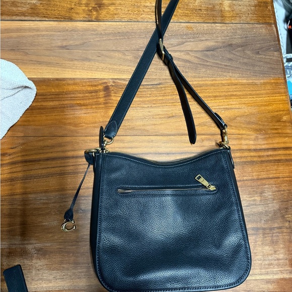 Coach Black Pebble Leather Crossbody - Picture 2 of 16